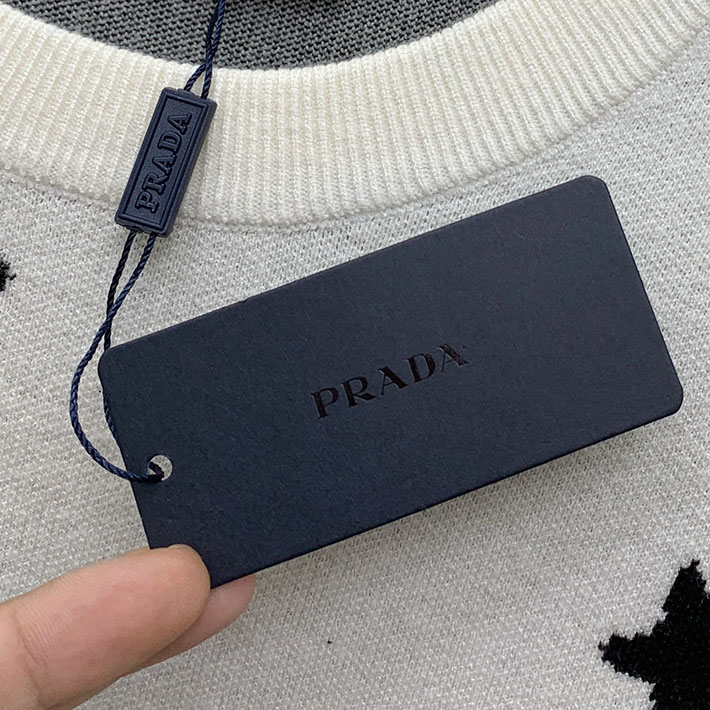 最高級プラダスーパーコピー PRADA ニット セーター メンズ コットン ローゲージ 長袖 ホワイト 2524729 プラダ ニット - 画像 (8)