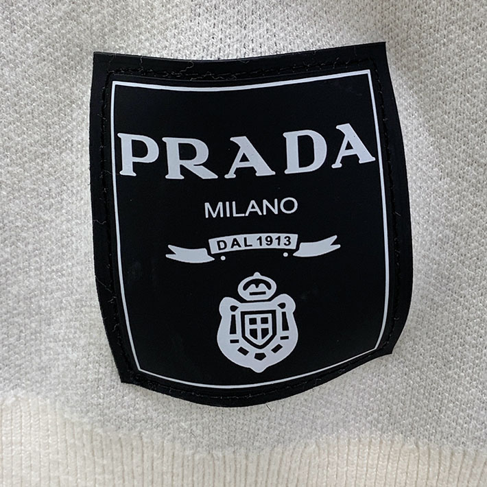 最高級プラダスーパーコピー PRADA ニット セーター メンズ コットン ローゲージ 長袖 ホワイト 2524729 プラダ ニット - 画像 (5)