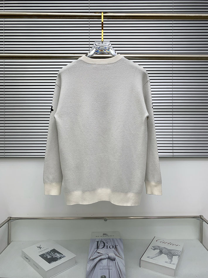 最高級プラダスーパーコピー PRADA ニット セーター メンズ コットン ローゲージ 長袖 ホワイト 2524729 プラダ ニット - 画像 (3)