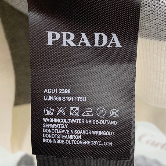 最高級プラダスーパーコピー PRADA ニット セーター メンズ コットン ローゲージ 長袖 ホワイト 2524729 プラダ ニット - 画像 (2)