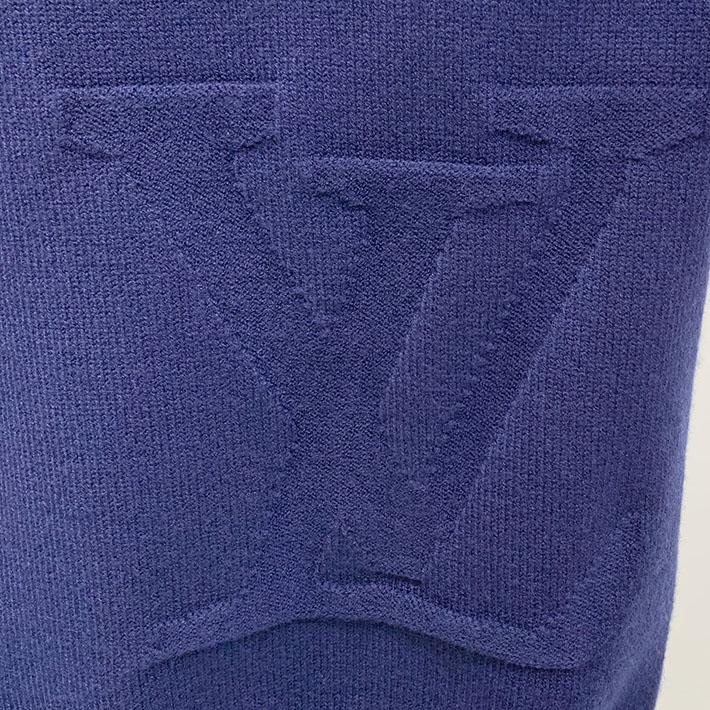最高級ルイヴィトンスーパーコピー モノグラムロングスリーブコットンクルーネック ブルー 2524734 ルイ ヴィトン ニット 新作 - 画像 (6)