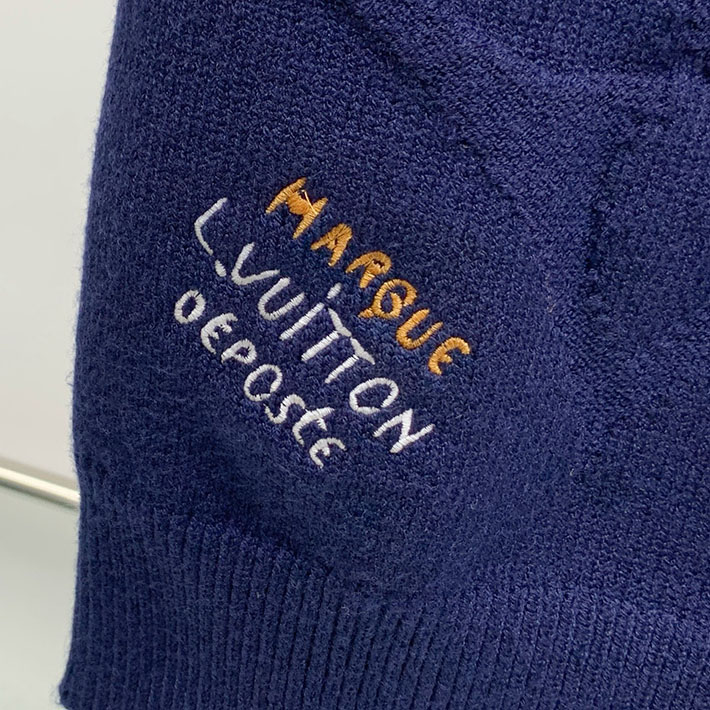 最高級ルイヴィトンスーパーコピー モノグラムロングスリーブコットンクルーネック ブルー 2524734 ルイ ヴィトン ニット 新作 - 画像 (5)