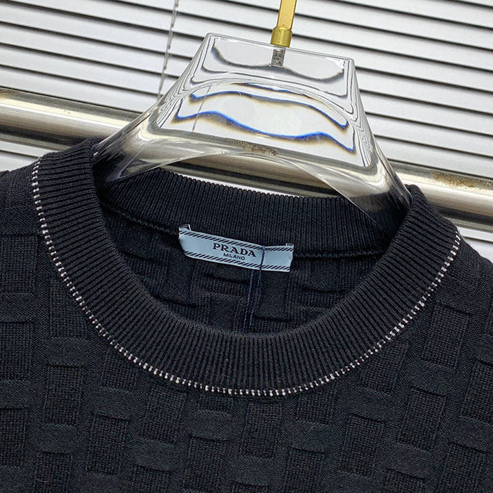 最高級プラダスーパーコピー PRADA 長袖スウェット ロゴ トライアングルモチーフ ブラック 2524735 プラダ ニット レディース - 画像 (6)
