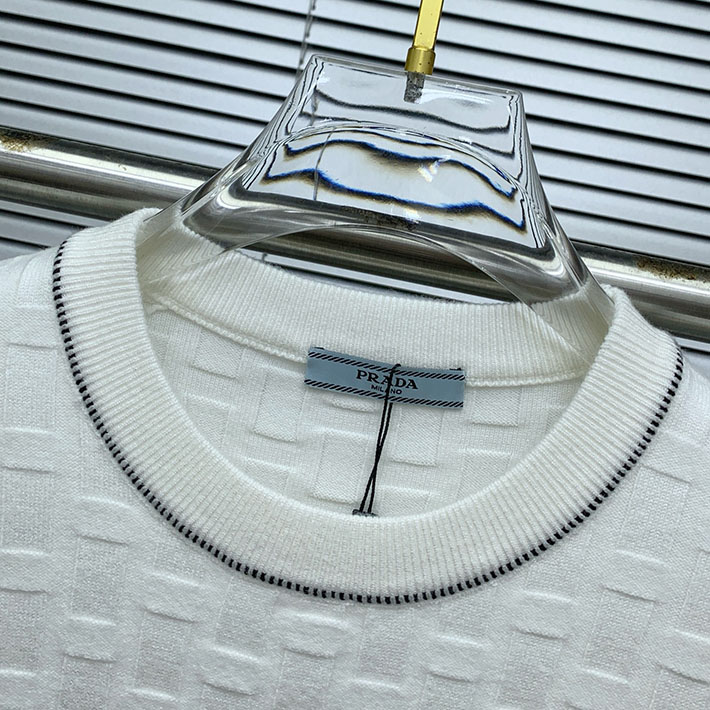 最高級プラダスーパーコピー PRADA 長袖スウェット ロゴ トライアングルモチーフ ホワイト 2524736 プラダ ニット レディース - 画像 (6)