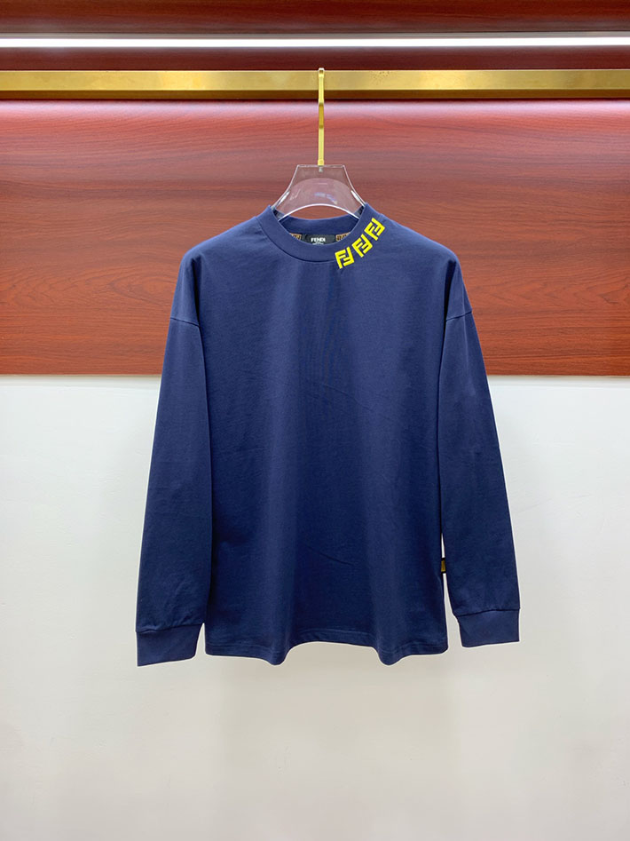 最高級フェンディスーパーコピー キッズ 子供服 ジュニア ユニセックス可 トップス ロンT 長袖Tシャツ ブルー 2524755 FENDI Tシャツ アウトレット - 画像 (11)