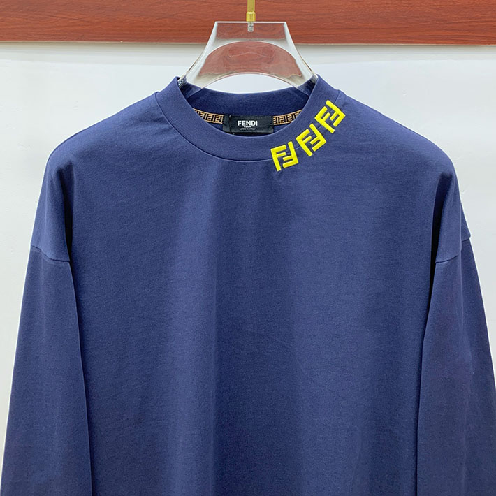 最高級フェンディスーパーコピー キッズ 子供服 ジュニア ユニセックス可 トップス ロンT 長袖Tシャツ ブルー 2524755 FENDI Tシャツ アウトレット - 画像 (10)