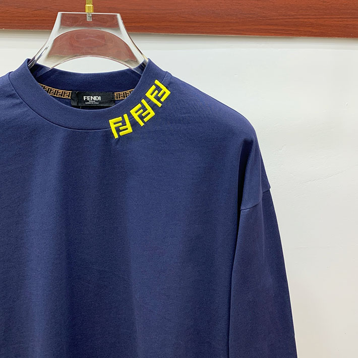 最高級フェンディスーパーコピー キッズ 子供服 ジュニア ユニセックス可 トップス ロンT 長袖Tシャツ ブルー 2524755 FENDI Tシャツ アウトレット - 画像 (8)