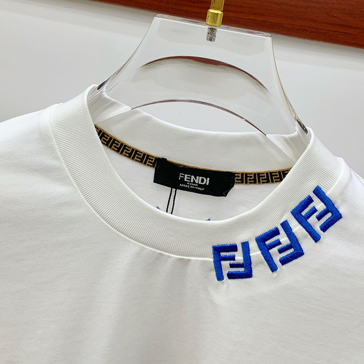 最高級フェンディスーパーコピー キッズ 子供服 ジュニア ユニセックス可 トップス ロンT 長袖Tシャツ ホワイト 2524756 FENDI Tシャツ アウトレット - 画像 (7)