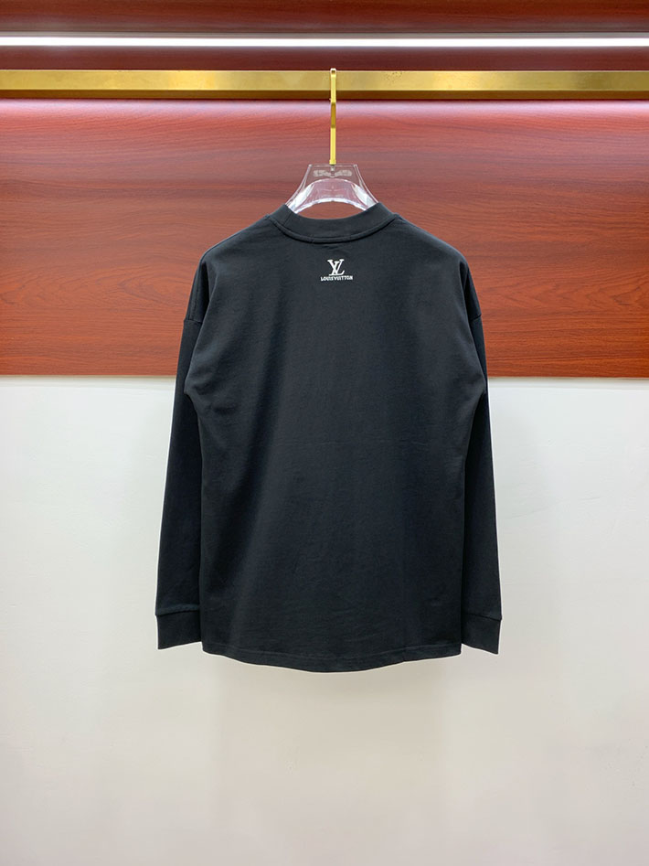 最高級ルイヴィトンスーパーコピー服 Louis Vuitton LVロングスリーブTシャツ ブラック 2524769 ルイヴィトン Tシャツ 新作 - 画像 (3)