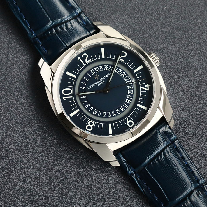 最高級ヴァシュロンコンスタンタンスーパーコピー ケ・ド・リル 4500S/000A-B364 ブルー メンズ 腕時計 - 画像 (7)
