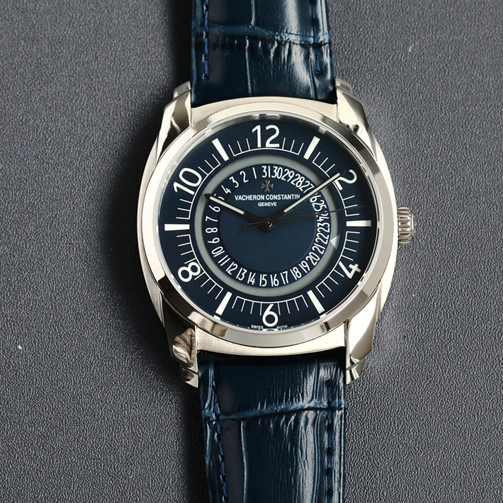 最高級ヴァシュロンコンスタンタンスーパーコピー ケ・ド・リル 4500S/000A-B364 ブルー メンズ 腕時計 - 画像 (6)