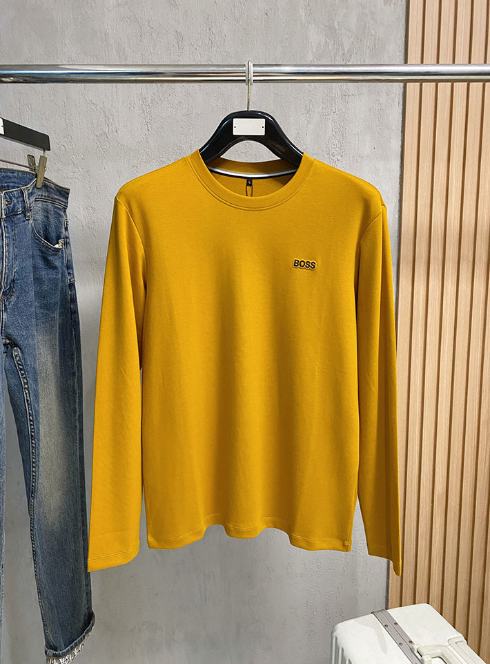 最高級Bossスーパーコピー ヒューゴボス ロンT ロゴ クルーネック ロング Tシャツ 長袖 ブラック 2524816 BOSS Tシャツ メンズ - 画像 (9)