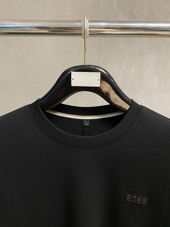 最高級Bossスーパーコピー ヒューゴボス ロンT ロゴ クルーネック ロング Tシャツ 長袖 ブラック 2524816 BOSS Tシャツ メンズ - 画像 (8)