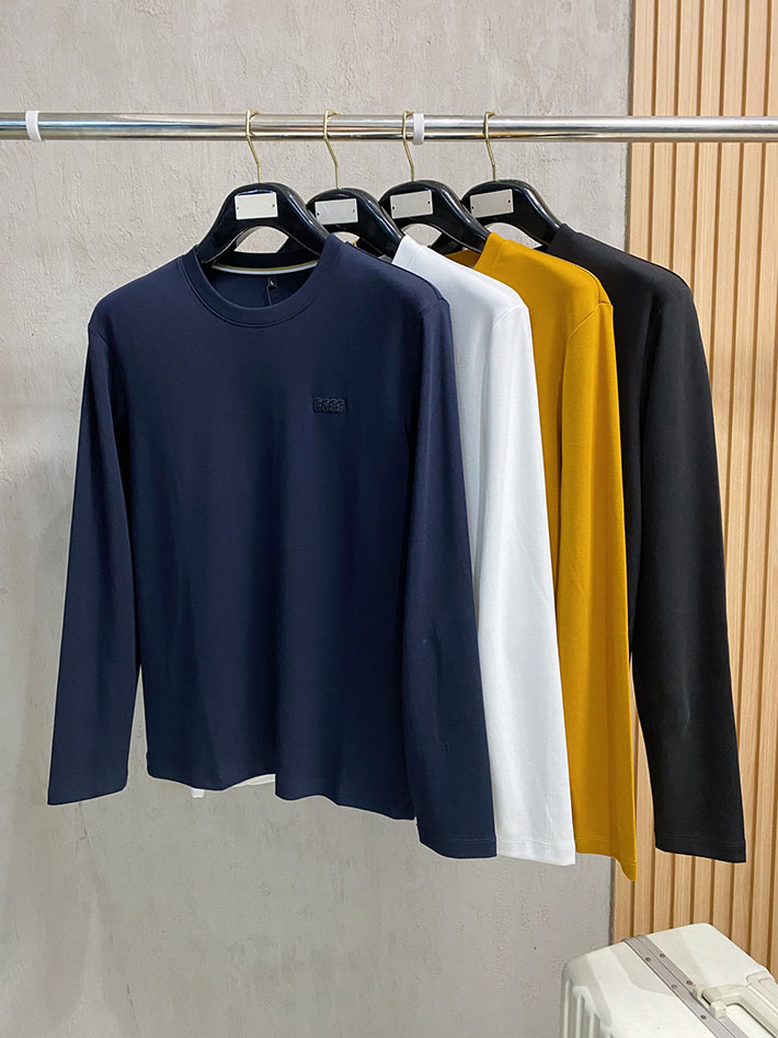 最高級Bossスーパーコピー ヒューゴボス ロンT ロゴ クルーネック ロング Tシャツ 長袖 ブラック 2524816 BOSS Tシャツ メンズ - 画像 (2)