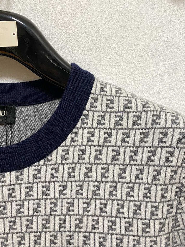 最高級フェンディスーパーコピー FENDI トレーナー メンズ スウェット トップス ホワイト/ブラック 2524888 フェンディ トレーナー メンズ - 画像 (8)