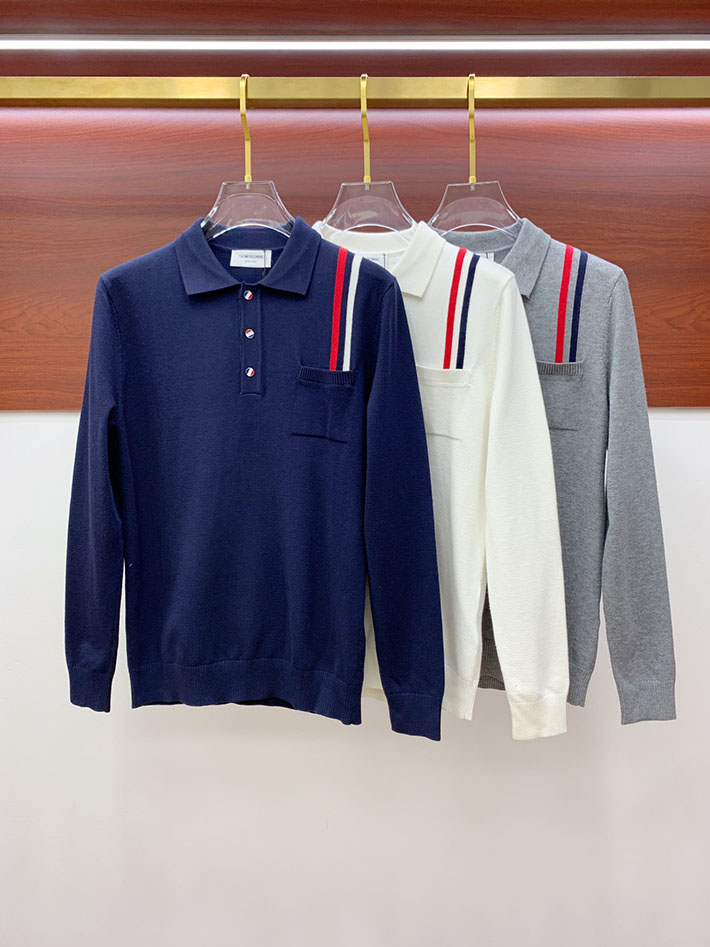 最高級トムブラウンスーパーコピー Thom Browne メンズ ポロシャツ ホワイト 2524894 トムブラウン ポロシャツ メンズ - 画像 (9)