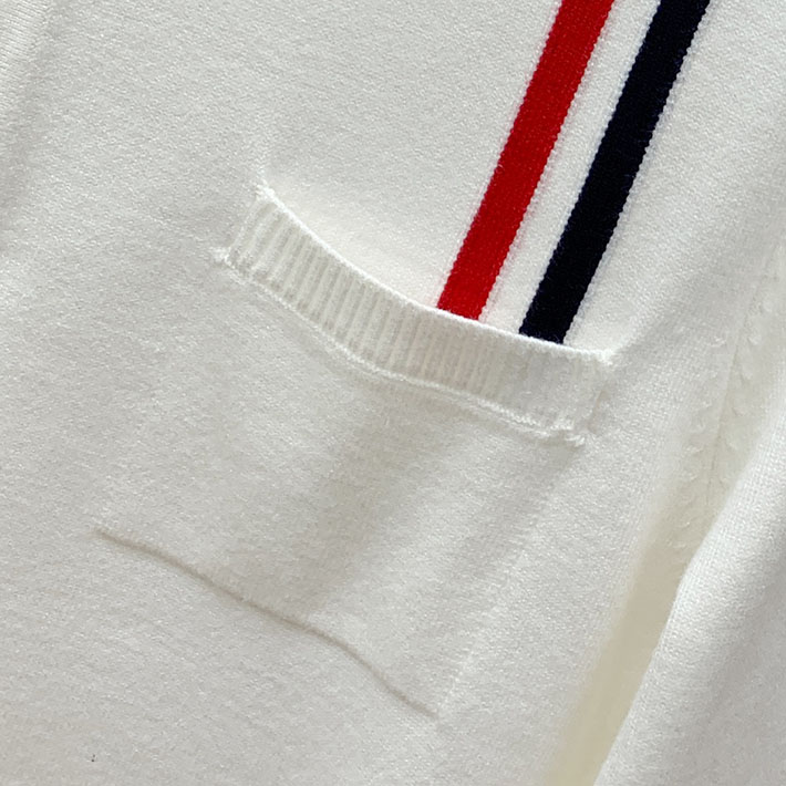 最高級トムブラウンスーパーコピー Thom Browne メンズ ポロシャツ ホワイト 2524894 トムブラウン ポロシャツ メンズ - 画像 (4)