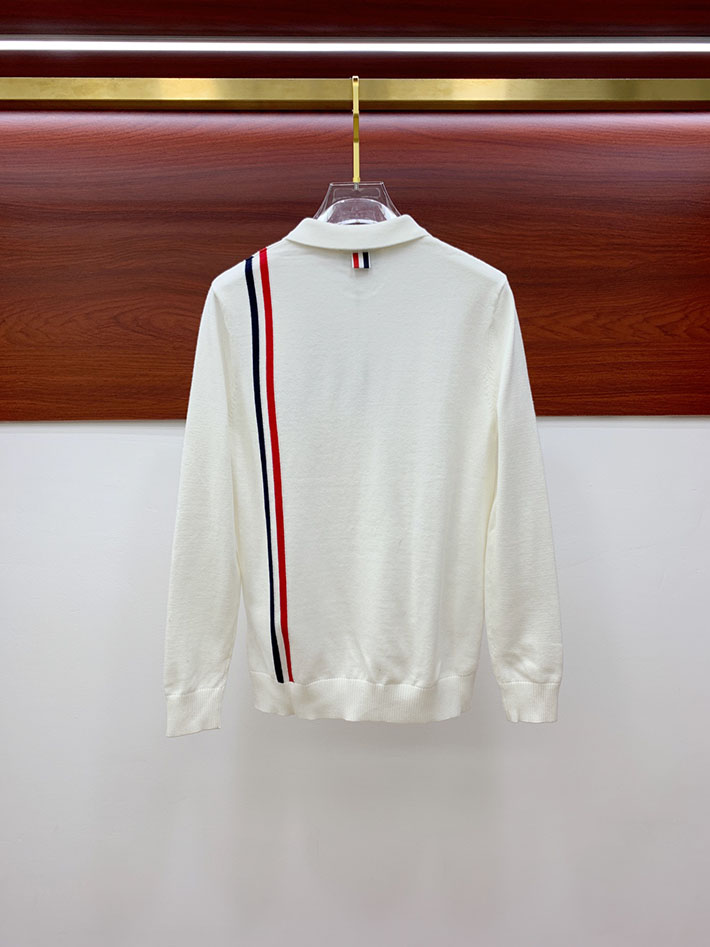 最高級トムブラウンスーパーコピー Thom Browne メンズ ポロシャツ ホワイト 2524894 トムブラウン ポロシャツ メンズ - 画像 (3)