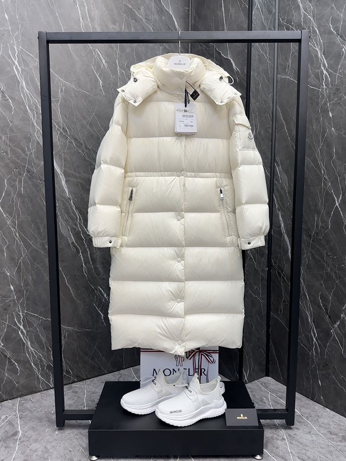 最高級モンクレールスーパーコピー ダウンジャケット Hanoverian Long Down Jacket ホワイト 2524897 レディース モンクレール ダウン - 画像 (9)