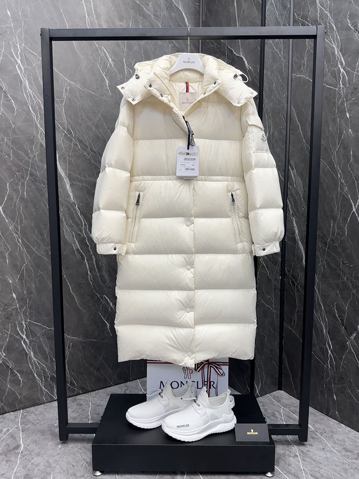 最高級モンクレールスーパーコピー ダウンジャケット Hanoverian Long Down Jacket ホワイト 2524897 レディース モンクレール ダウン - 画像 (8)