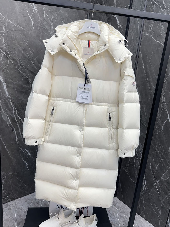 最高級モンクレールスーパーコピー ダウンジャケット Hanoverian Long Down Jacket ホワイト 2524897 レディース モンクレール ダウン - 画像 (5)