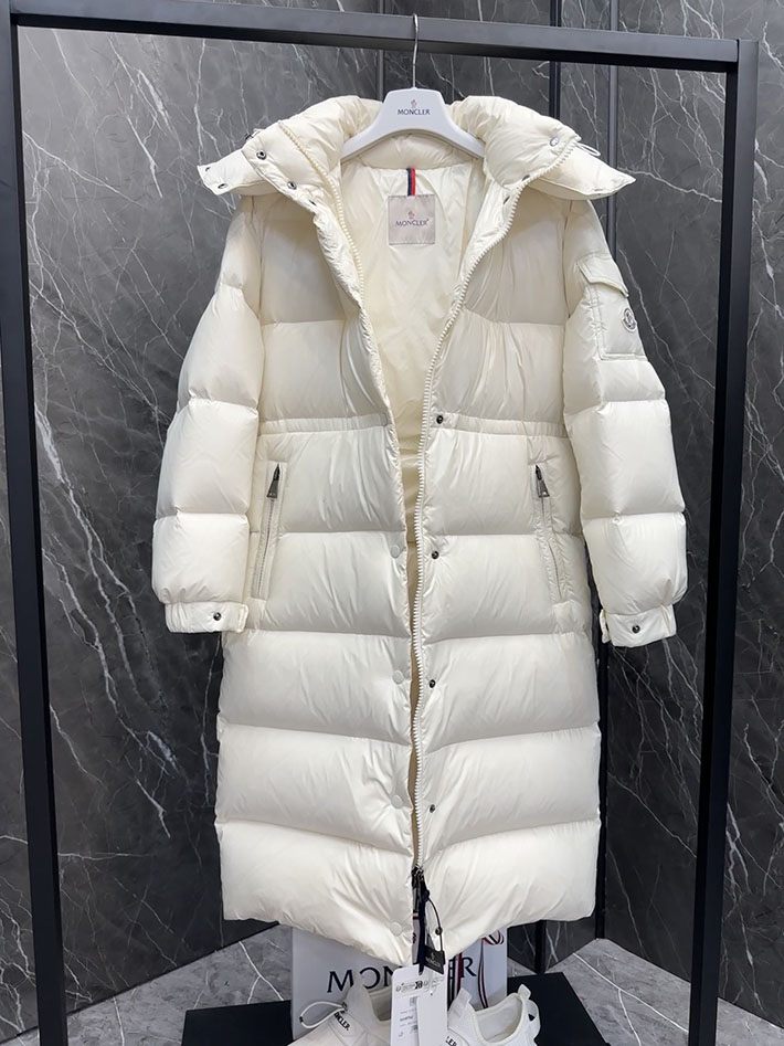 最高級モンクレールスーパーコピー ダウンジャケット Hanoverian Long Down Jacket ホワイト 2524897 レディース モンクレール ダウン - 画像 (4)