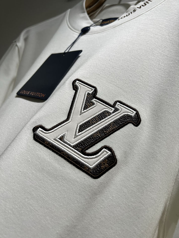 最高級ルイヴィトンスーパーコピー LVコットン クルーネック スウェット トレーナー ホワイト 2524945 ルイヴィトン トレーナー メンズ - 画像 (4)