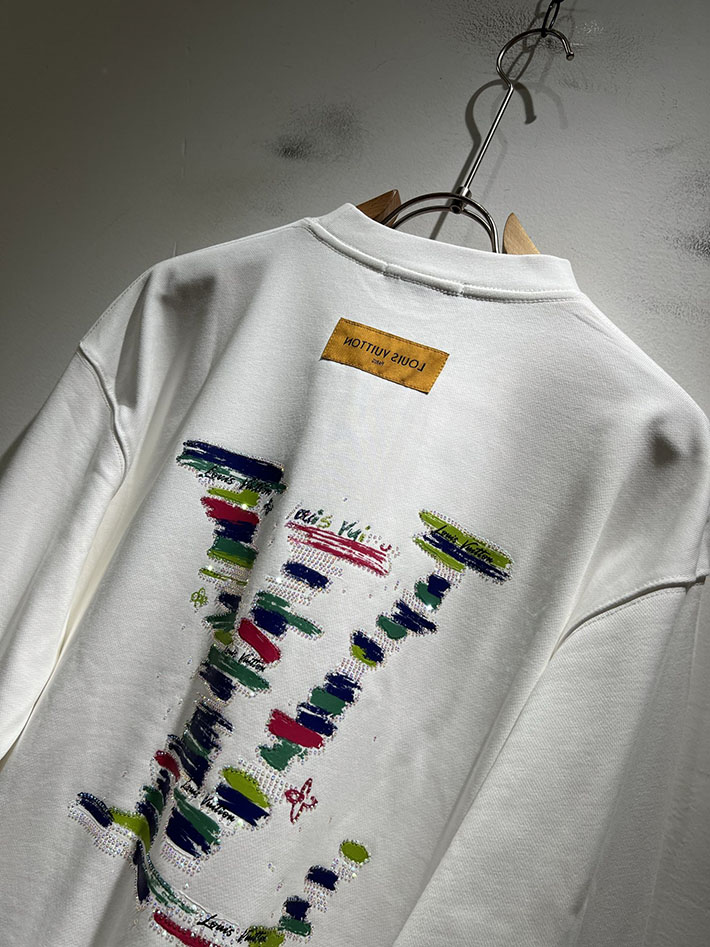 最高級ルイヴィトンスーパーコピー LVコットン クルーネック スウェット トレーナー ホワイト 2524946 トレーナー おしゃれ メンズ - 画像 (2)