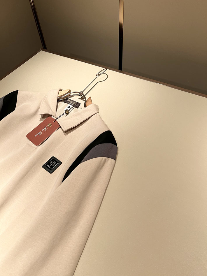 最高級ロロ・ピアーナスーパーコピー LoroPiana 長袖ポロシャツ ロングスリーブ トップス ベージュ 2524966 ロロピアーナ 長袖 ポロシャツ - 画像 (6)