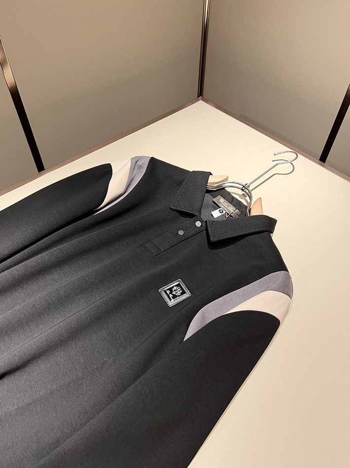 最高級ロロ・ピアーナスーパーコピー LoroPiana 長袖ポロシャツ ロングスリーブ トップス ブラック 2524967 ロロピアーナ 長袖 ポロシャツ - 画像 (7)