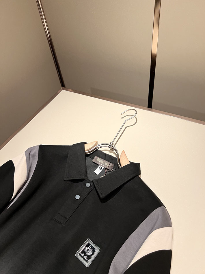 最高級ロロ・ピアーナスーパーコピー LoroPiana 長袖ポロシャツ ロングスリーブ トップス ブラック 2524967 ロロピアーナ 長袖 ポロシャツ - 画像 (5)