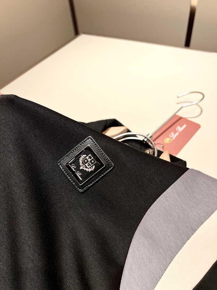 最高級ロロ・ピアーナスーパーコピー LoroPiana 長袖ポロシャツ ロングスリーブ トップス ブラック 2524967 ロロピアーナ 長袖 ポロシャツ - 画像 (4)