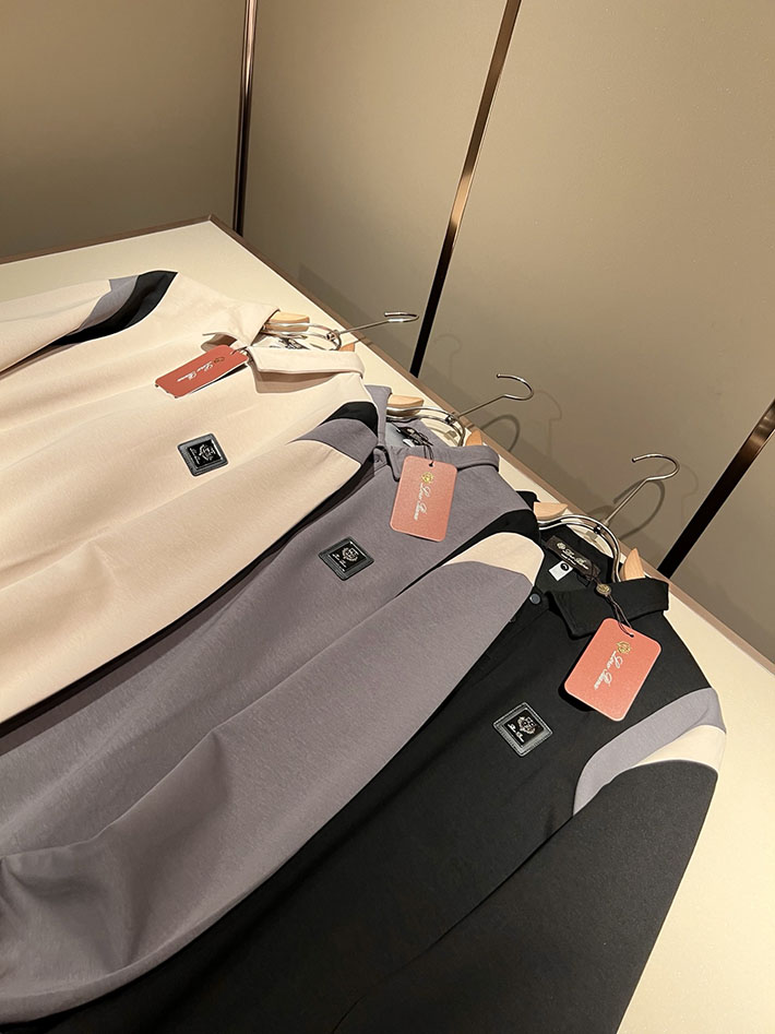 最高級ロロ・ピアーナスーパーコピー LoroPiana 長袖ポロシャツ ロングスリーブ トップス ブラック 2524967 ロロピアーナ 長袖 ポロシャツ - 画像 (2)