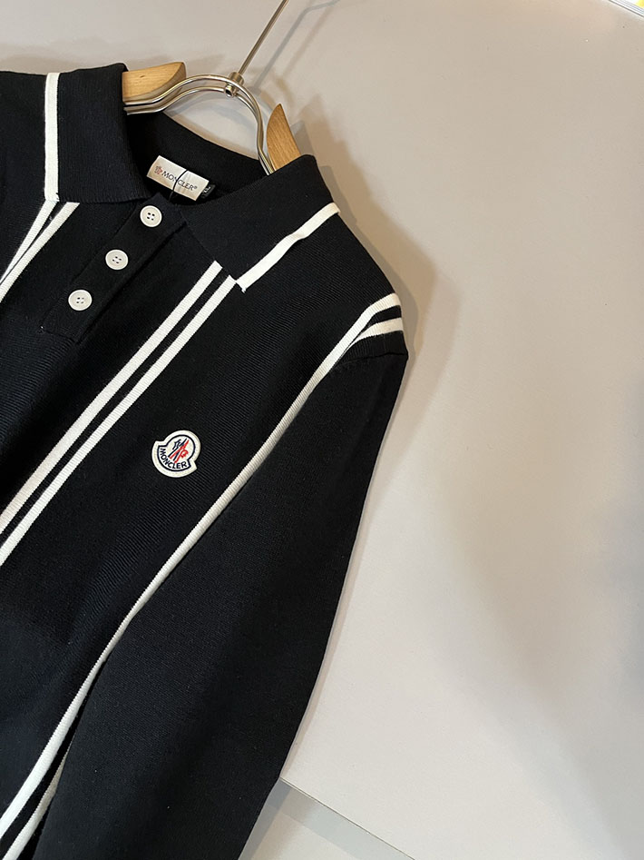 最高級モンクレールスーパーコピー MONCLER ポロシャツ 長袖 メンズ・レディース兼用 ブラック 2524990 モンクレール ポロシャツ アウトレット - 画像 (6)