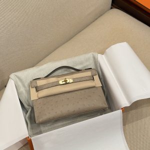 ポシェットケリー オーストリッチ