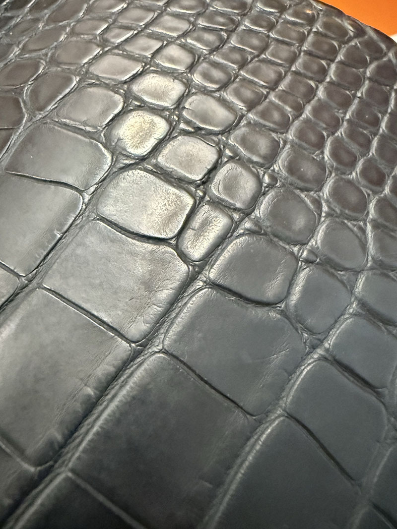 レディース エルメス バッグ HERMES バーキン25 黒 ブラック クロコダイル アリゲーターマット シルバー金具 2526026 バーキン クロコ 定価 - 画像 (4)