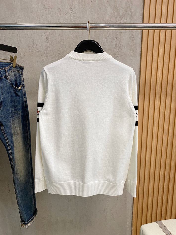 最高級モンクレールスーパーコピー 秋冬 コーデ メンズ 服 シンプル ファッション オシャレ 大人 ホワイト 2525071 モンクレールニットセーター - 画像 (3)