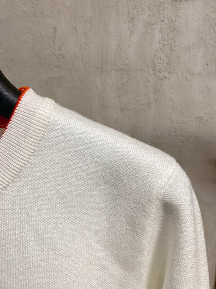 最高級エルメススーパーコピー服 HERMES ニット・セーター トップス ホワイト 2525073 エルメス カシミヤセーター - 画像 (8)