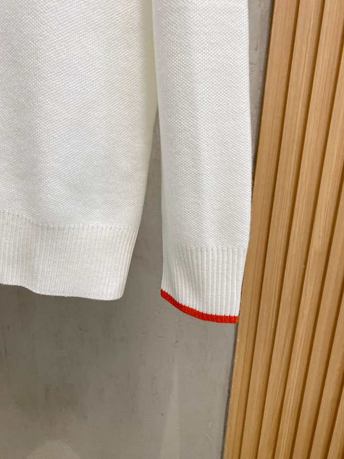 最高級エルメススーパーコピー服 HERMES ニット・セーター トップス ホワイト 2525073 エルメス カシミヤセーター - 画像 (4)