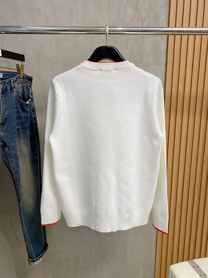 最高級エルメススーパーコピー服 HERMES ニット・セーター トップス ホワイト 2525073 エルメス カシミヤセーター - 画像 (3)