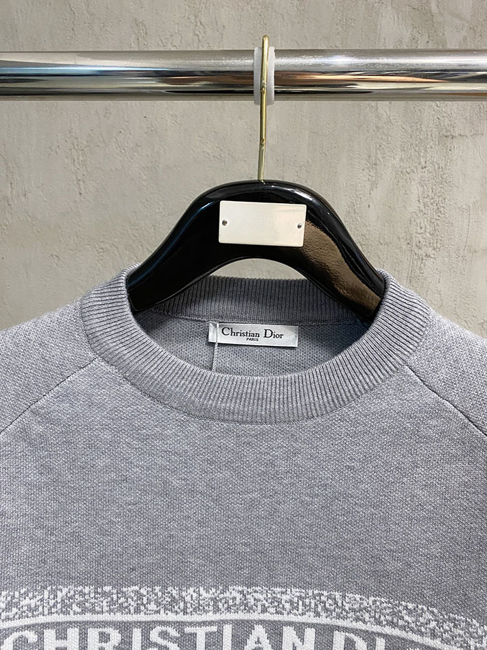 最高級ディオールスーパーコピー Dior リバーシブル ラウンドネックセーター グレー 2525076 ディオール カシミヤセーター - 画像 (9)