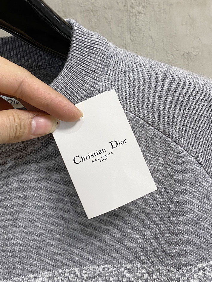 最高級ディオールスーパーコピー Dior リバーシブル ラウンドネックセーター グレー 2525076 ディオール カシミヤセーター - 画像 (5)