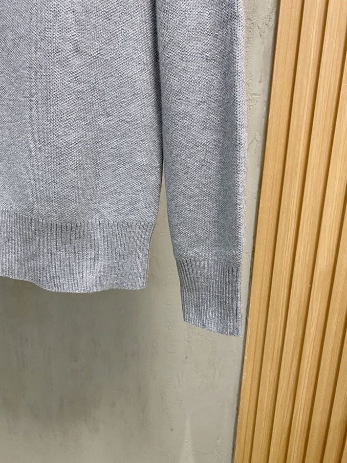 最高級ディオールスーパーコピー Dior リバーシブル ラウンドネックセーター グレー 2525076 ディオール カシミヤセーター - 画像 (4)