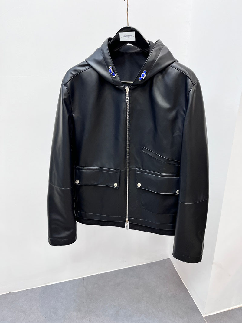 最高級エルメススーパーコピー服 HERMES レザージャケット ラムレザー ネイビー メンズ ブラック 2526111 エルメス レザー ジャケット 定価 - 画像 (9)