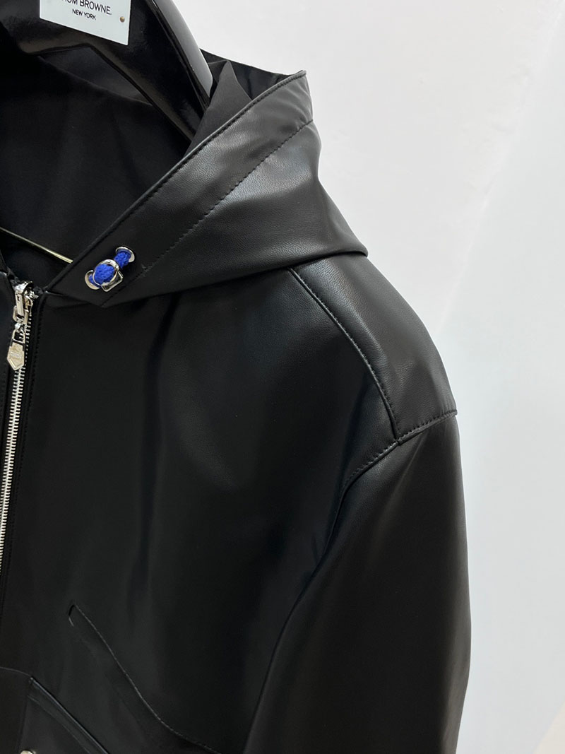 最高級エルメススーパーコピー服 HERMES レザージャケット ラムレザー ネイビー メンズ ブラック 2526111 エルメス レザー ジャケット 定価 - 画像 (6)