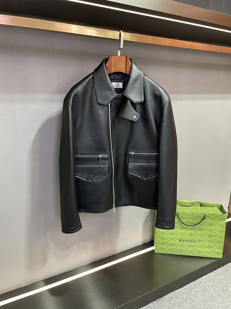 エルメス レザージャケット メンズ