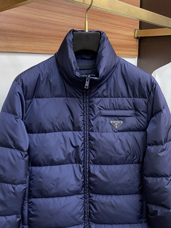 最高級プラダスーパーコピー PRADA メンズ ダウンジャケット・コート Nylon down jacket ブルー 2525112 プラダ ダウン アウトレット - 画像 (9)