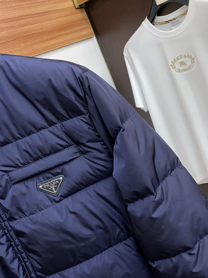 最高級プラダスーパーコピー PRADA メンズ ダウンジャケット・コート Nylon down jacket ブルー 2525112 プラダ ダウン アウトレット - 画像 (8)