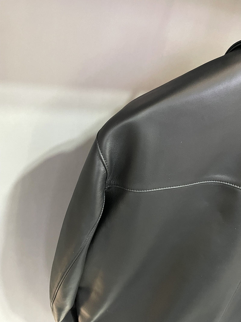 最高級エルメススーパーコピー服 HERMES レザージャケット ラムレザー ネイビー メンズ ブラック 2526112 エルメス レザージャケット メンズ - 画像 (5)