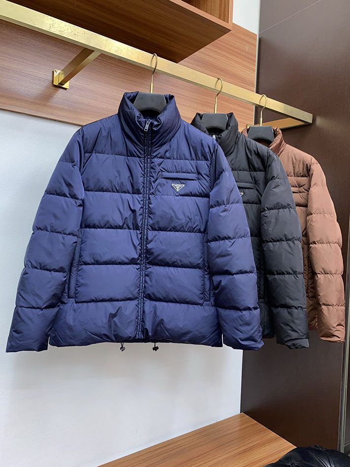 最高級プラダスーパーコピー PRADA メンズ ダウンジャケット・コート Nylon down jacket ブルー 2525112 プラダ ダウン アウトレット - 画像 (2)